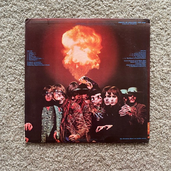 Jefferson Airplane Crown of Creation Vinyl Record - Picture 2 of 4